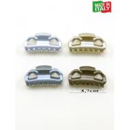 PINZA MINI 7 PUAS REDONDEADA METALIZADA