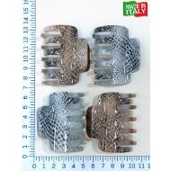 PINZA RECTANGULAR PLANA ESTAMPADO PITON