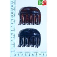 PINZA PLANA PULSADOR 5 PUAS CAREY + NEGRO ITALIANA