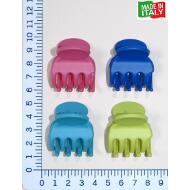 PINZA 4 PUAS PULSADOR REDONDA COLORES MATE ITALIANA
