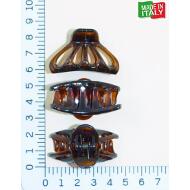 PINZA ITALIANA OVAL PEQUEÑA PULSADOR 5 HUECOS CAREY