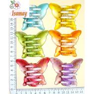 PINZA MARIPOSA COLORES ESTAMPADO TIGRE PLATEADO