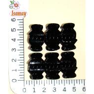PINZA 1.5CM 4 PUAS NEGRA