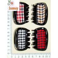 PINZA OVAL ALARGADA FORRADA TELA PATA DE GALLO