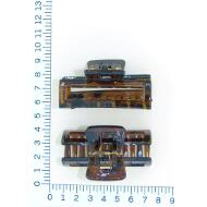 PINZA RECTANGULAR CAREY MEDIANA HUECA PULSADOR