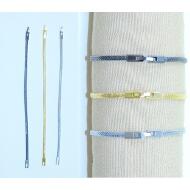 PULSERA MALLA METAL FLEXIBLE 3 TONOS