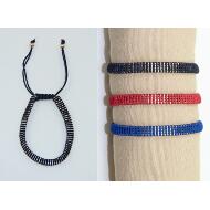 PULSERA CORDON TRENZADO COLOR CADENA DORADA