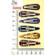 RANA 5CM ESMALTE CUADROS COLORES OSCUROS