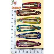 RANA 7CM ESMALTE GRECAS Y FLORES COLORES OSCUROS