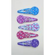 RANA 4CM CIRCULO ESTAMPADO PASTEL FLORES BLANCAS