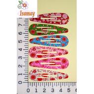 RANA 5CM ESTAMPADO FLORES TONOS ROJOS FONDO SURTIDO