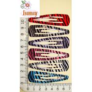 RANA 7CM ESTAMPADO CEBRA COLORES OSCUROS