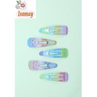RANA 3CM PINTADA RAYAS Y PUNTOS ARCO IRIS