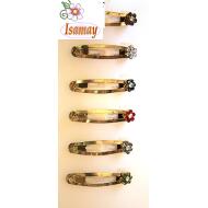 RANA BRONCE FLOR PIEDRAS COLOR