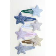 RANA 5CM ESTRELLA TELA PURPURINA INVIERNO