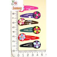 RANA 4CM FLOR EN CIRCULO COLORES