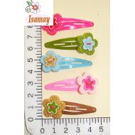 RANA 4CM FLOR MATE 2 CAPAS PESPUNTES Y BOTON
