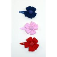 RANA 5CM FLOR LANA BOTON TOPOS 3 TONOS